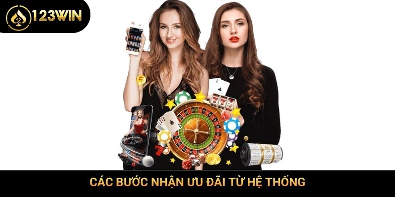 Các bước nhận ưu đãi từ hệ thống